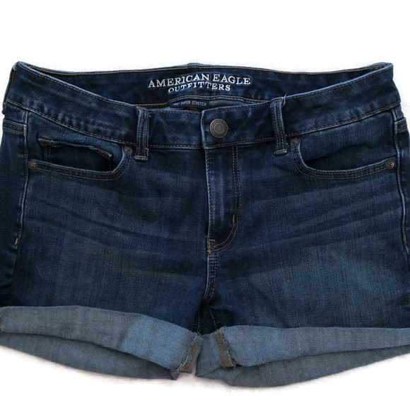 AEO 360 Super Stretch MIDI jean shorts